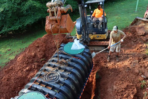 New septic system going in at a property near Hartfield